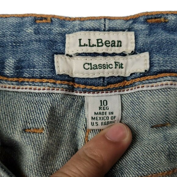 LL Bean Classic Blue Jeans - Picture 6 of 9